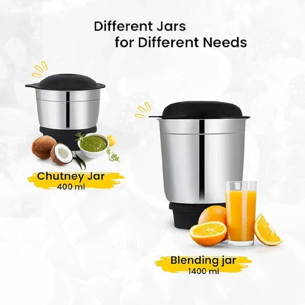 Hybrid Powered Nutrimix With Mixer Grinder Jars