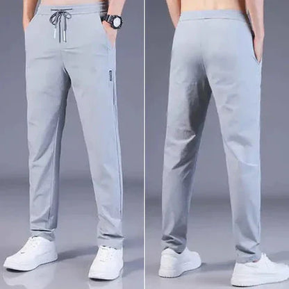 PREMIUM MEN'S HIGH STRETCH SKINNY LYCRA PANTS_ 🔥Buy1 Get 1 Free💥🤩 (Black & Gray) 🔥