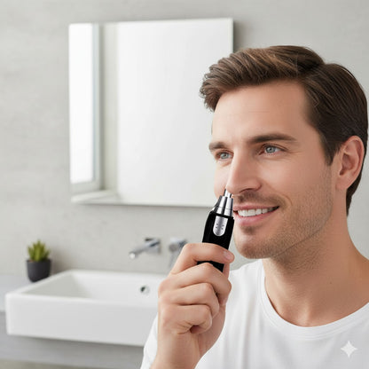 3-in-1 Unisex Electric Grooming Trimmer – Nose, Ear & Eyebrow