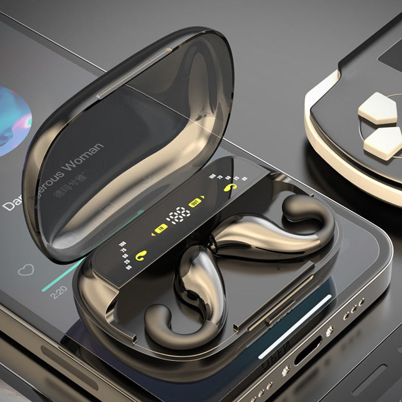 Wireless Bluetooth Smart Display Deep Bass Earbuds