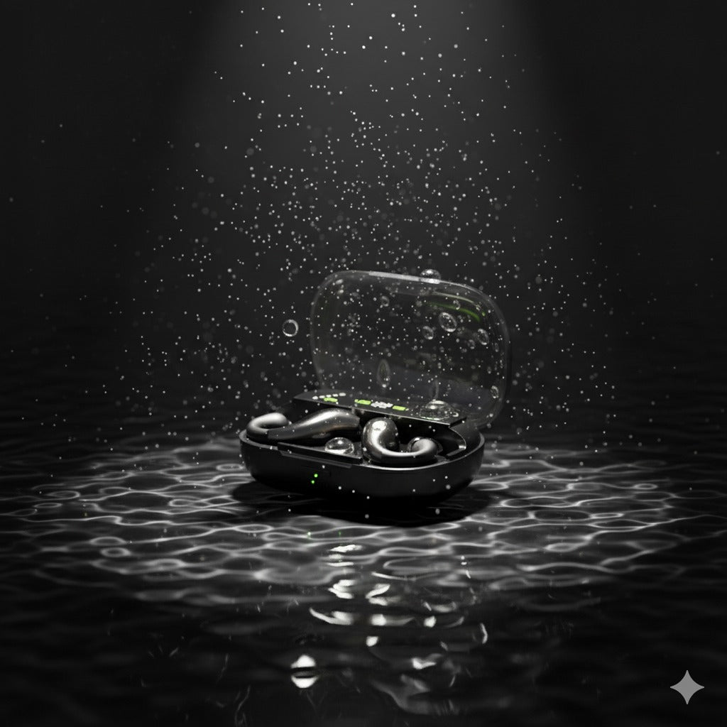 Wireless Bluetooth Smart Display Deep Bass Earbuds